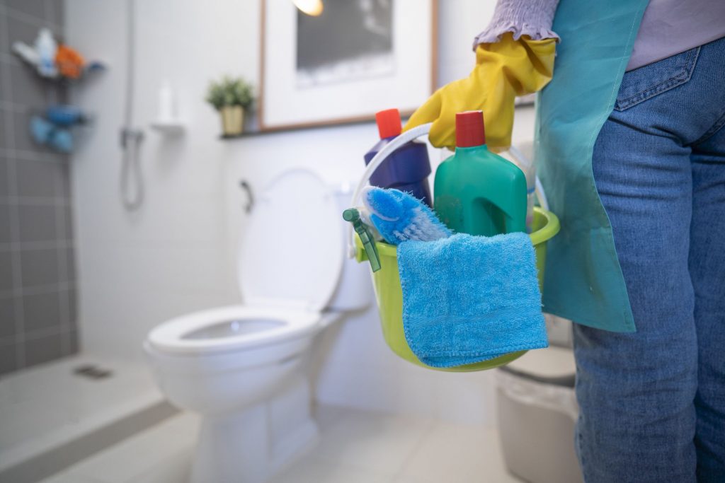 bathroom cleaning , grout cleaning , sanitasion